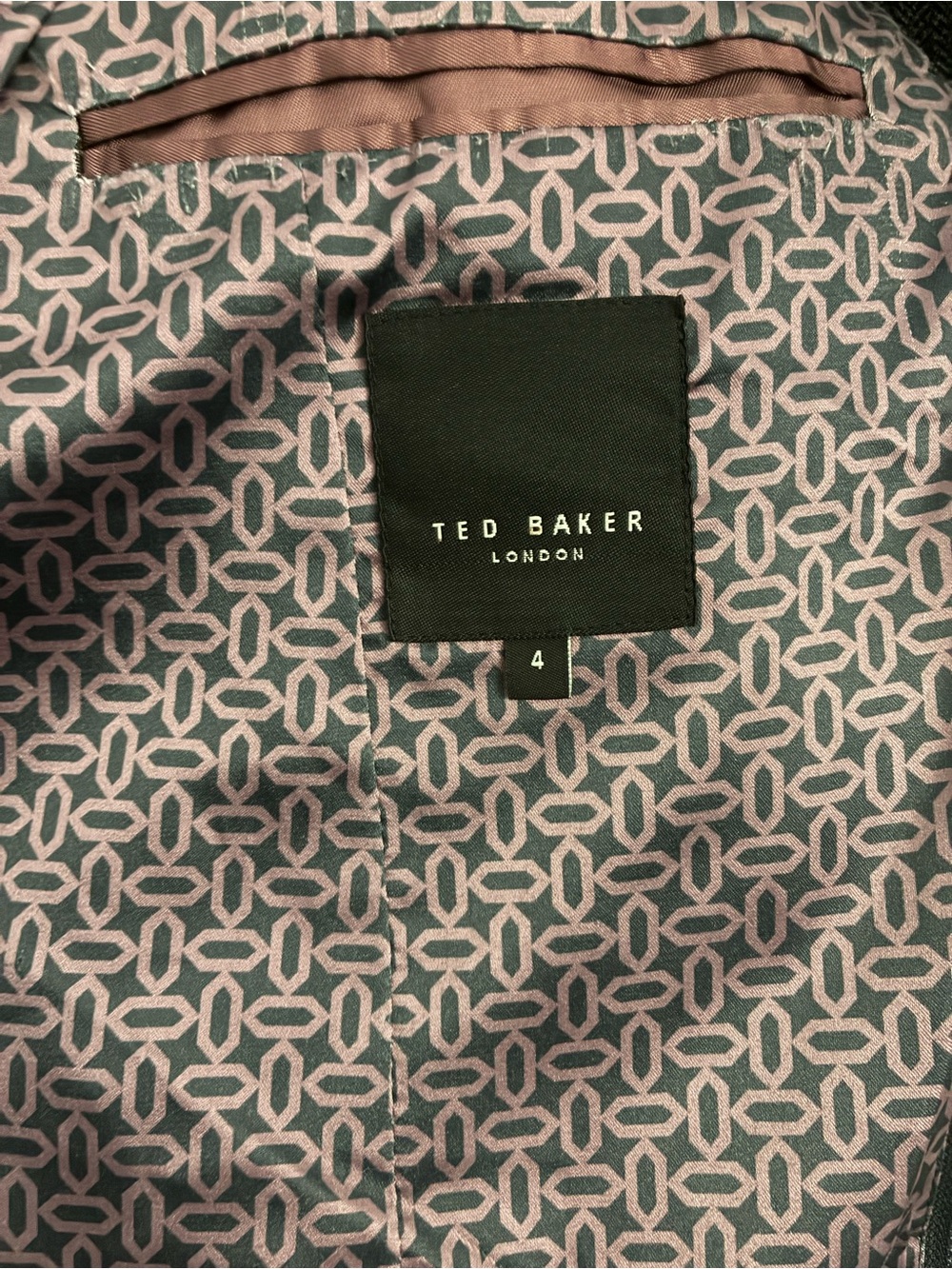 Ted Baker London Gray Herringbone Knit Blazer - Picture 4 of 5